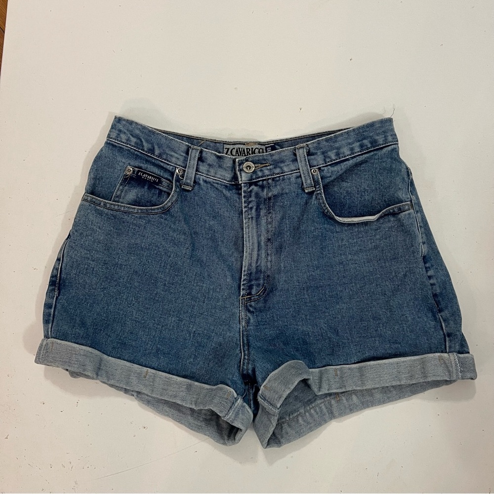 Z Cavaricci denim rolled hem shorts
